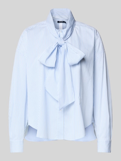 JOOP! Regular fit comfortabele blouse met stitching, model 'BENINA' Lichtblauw - 2