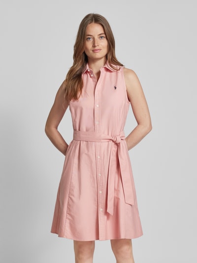 Polo Ralph Lauren Knielanges Kleid mit Knopfleiste Rose 4