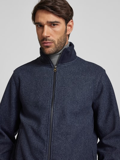 MCNEAL Sweatjacke mit Stehkragen Dunkelblau Melange 3