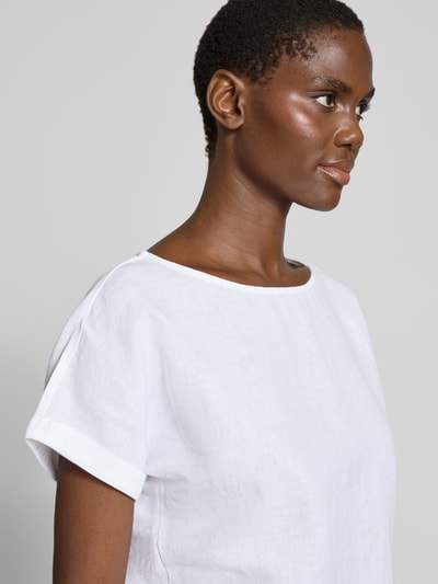 Christian Berg Woman Blusenshirt mit Rundhalsausschnitt Weiss 3
