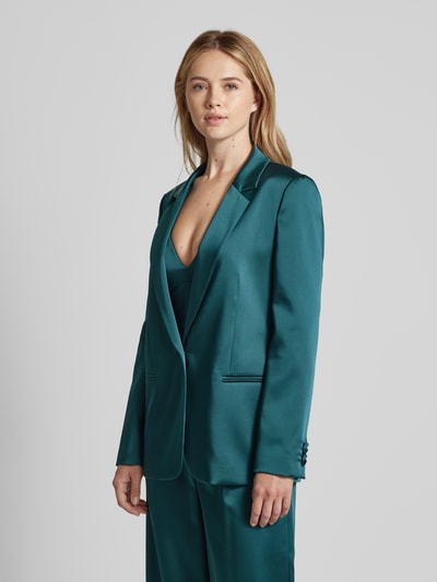 Jake*s Cocktail Regular fit blazer met paspelzakken Donkergroen gemêleerd - 4