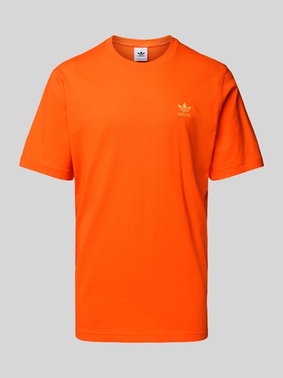 adidas Originals T-Shirt mit Label-Stitching Modell 'TREFOIL' Orange 2