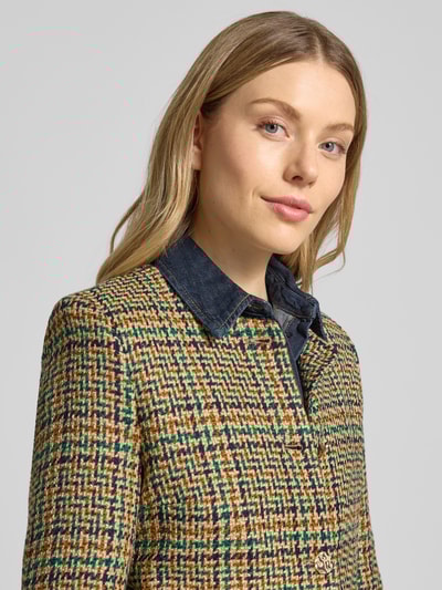 Christian Berg Woman Selection Regular fit blazer met wol Groen - 3