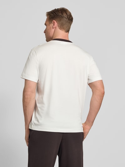Lacoste Regular Fit T-Shirt aus reiner Baumwolle Offwhite 5