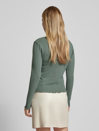 Only Longsleeve met ronde hals Rietgroen - 5