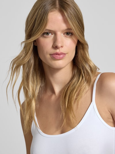 Gina Tricot Trägertop mit Rundhalsausschnitt Weiss 3