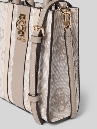 Guess Schoudertas met labelapplicatie, model 'ERENIA MINI TOTE' Taupe - 3