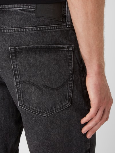 Jack & Jones Korte loose fit jeans van katoen, model 'Chris' Antraciet - 3