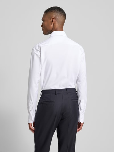 ETERNA Regular fit zakelijk overhemd van katoen met kentkraag Wit - 5