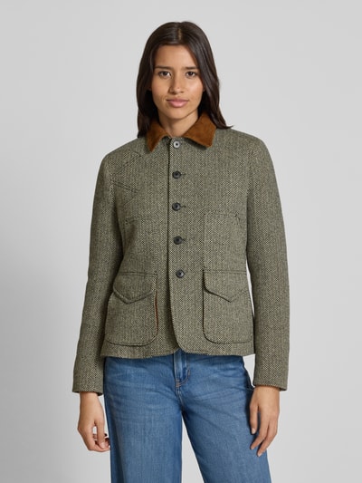 Polo Ralph Lauren Slim fit blazer van wolmix met klepzakken Zwart - 4