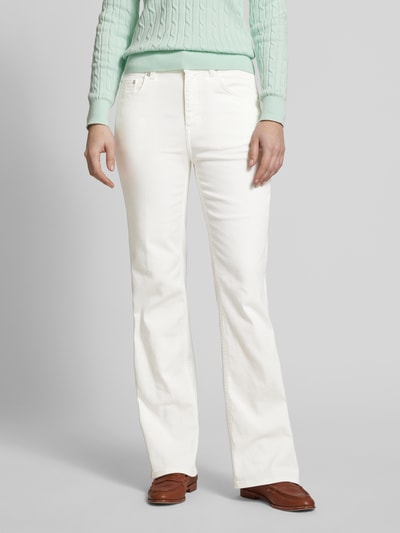 Gant Bootcut Fit Jeans mit Stretch-Anteil Offwhite 4