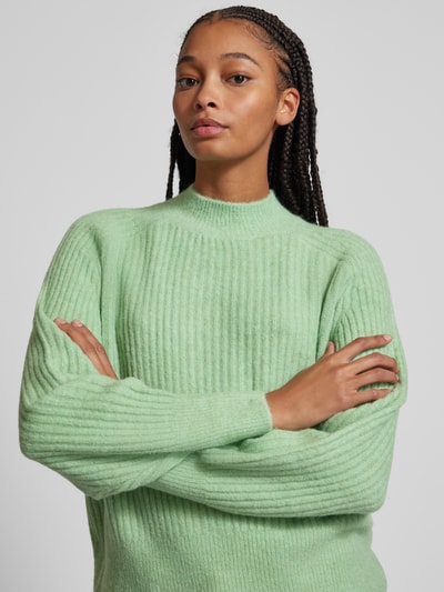 Pepe Jeans Gebreide pullover met turtleneck, model 'IRMA' Rietgroen - 3