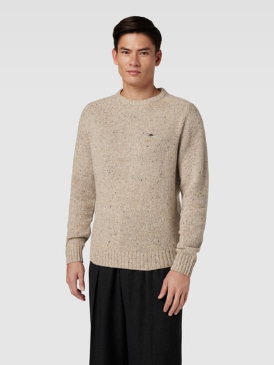 Fynch-Hatton Strickpullover in Melange-Optik Modell 'Donegal' Offwhite 4