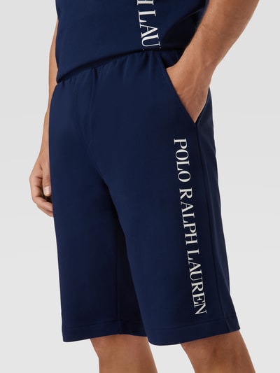 Polo Ralph Lauren Underwear Korte broek met labelprint, model 'LOOPBACK' Donkerblauw - 3