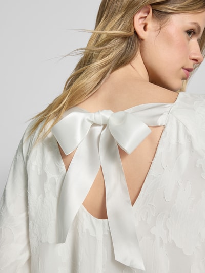 Gina Tricot Minikleid mit rückseitiger Schnürung Ecru 3