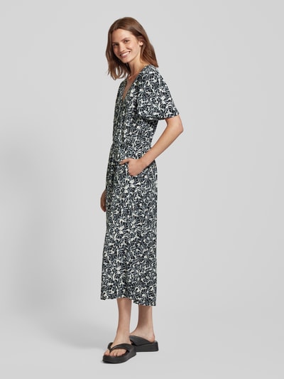 Marc O'Polo Denim Maxi-jurk met strikceintuur Zwart - 1