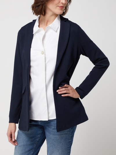 Tom Tailor Blazer met weefstructuur  Marineblauw - 4