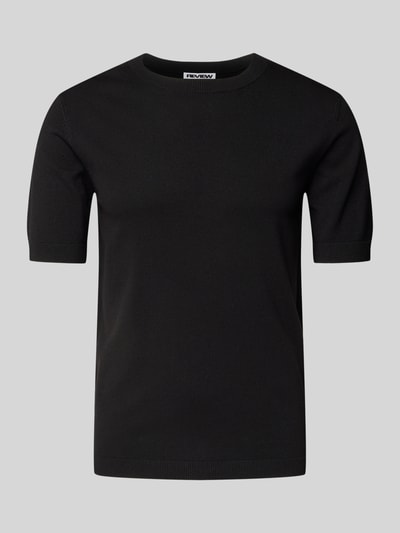 REVIEW Strickshirt mit Rundhalsausschnitt Black 1