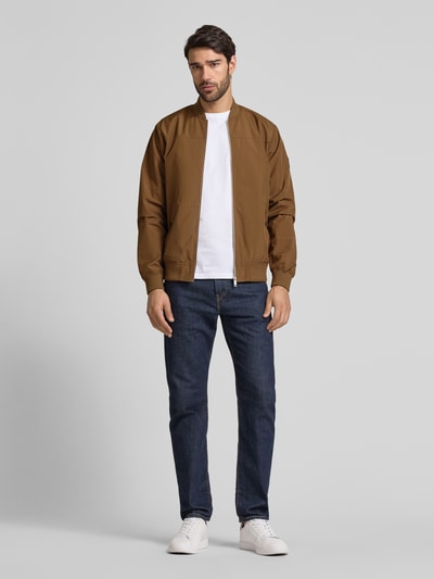 Matinique Regular Fit Blouson mit Reißverschluss Modell 'CLAY' Hellbraun 1