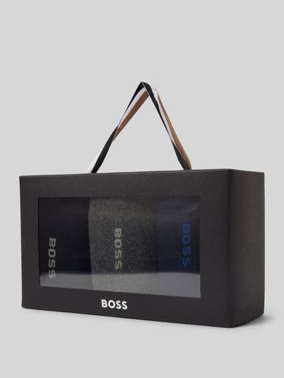 BOSS Sokken met labeldetail met cadeaubox in een set van 3 paar Zwart - 3