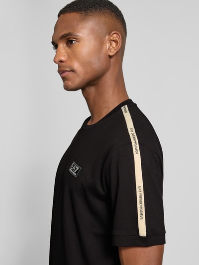 EA7 Emporio Armani T-shirt met labelpatch Zwart - 3