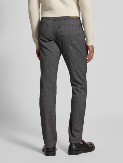 bugatti Regular fit broek met viscose, model 'Cordoba' Antraciet - 5