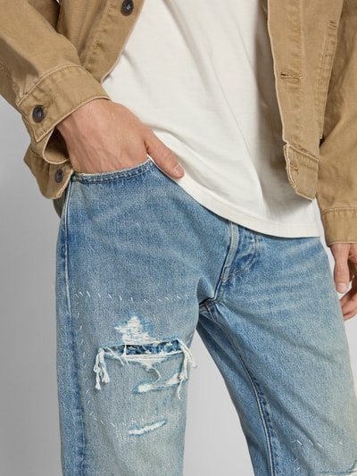 Levi's® Straight Leg Jeans im Destroyed-Look Hellblau 3