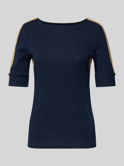 Lauren Ralph Lauren T-Shirt mit U-Boot-Ausschnitt Modell 'DAMIRA' Dunkelblau 1