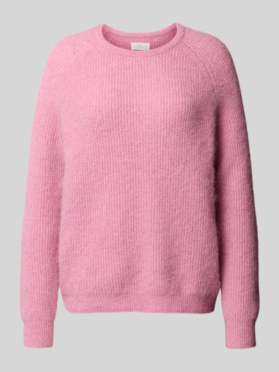 Fynch-Hatton Sweter z dzianiny z prążkowanymi wykończeniami Różowawy 2