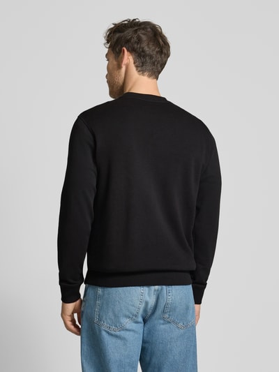 BOSS Orange Sweatshirt met labeldetail, model 'Westart' Zwart - 5