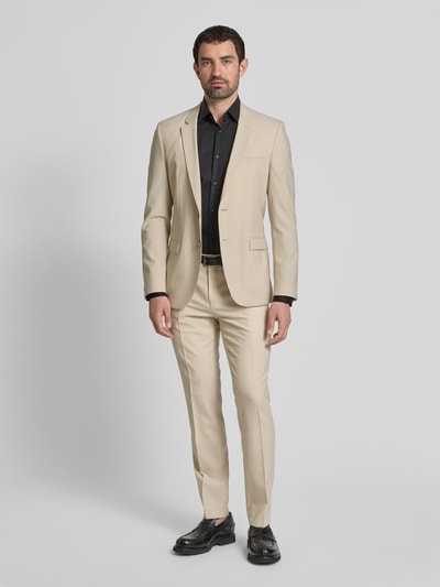 HUGO Slim Fit 2-Knopf-Sakko mit Reverskragen Modell 'Arti' Sand 1