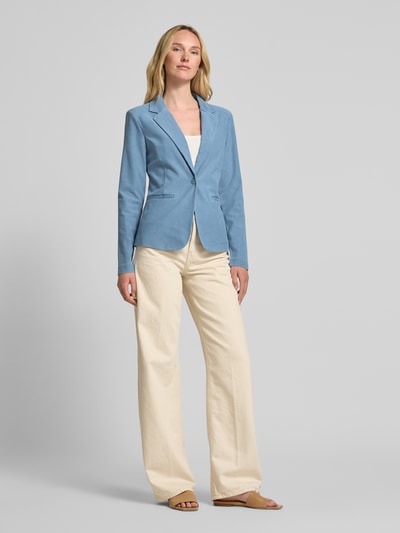 ICHI Blazer mit Reverskragen und Paspeltaschen Modell 'KATE' Jeansblau 1
