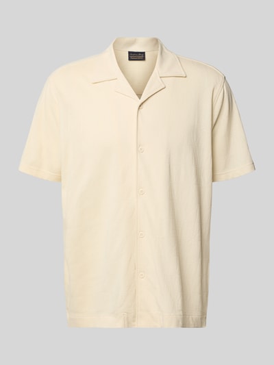 Christian Berg Men Relaxed Fit Poloshirt aus reiner Bio-Baumwolle mit Reverskragen Metallic Beige 2