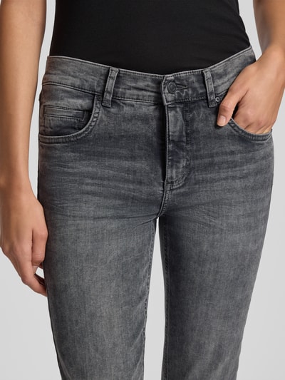 Angels Straight fit jeans met 5-pocketmodel, model 'CICI' Lichtgrijs - 3