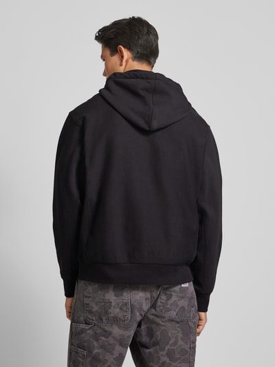 Carhartt Work In Progress Hoodie met labelstitching, model 'AMERICAN SCRIPT' Zwart - 5