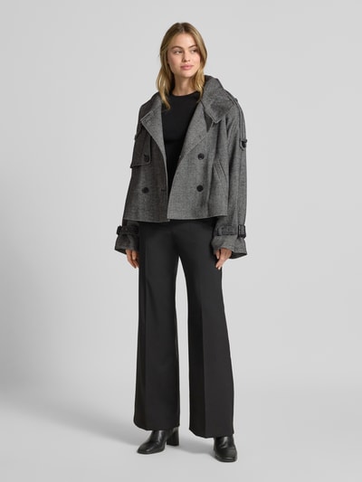 Gestuz Jack met wol en opstaande kraag Middengrijs - 1