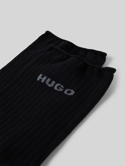 HUGO Socken mit Label-Detail im 2er-Pack Black 2