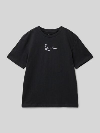 KARL KANI T-Shirt mit Logo-Stitching Black 1