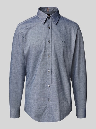 BOSS Orange Koszula casualowa o kroju regular fit z mieszanki bawełny model ‘RELEGANT’ Granatowy 2