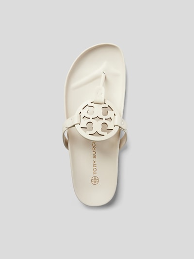 Tory Burch Zehentrenner mit Brand-Detail Offwhite 4