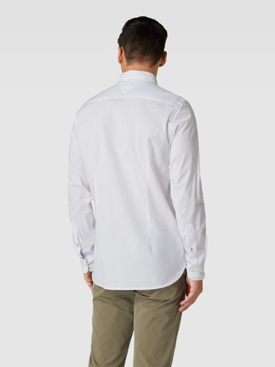 Tommy Hilfiger Slim Fit Freizeithemd mit Allover-Muster Weiß 5