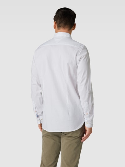 Tommy Hilfiger Slim Fit Freizeithemd mit Allover-Muster Weiss 5