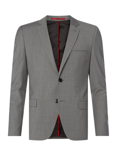 HUGO Extra Slim Fit 2-Knopf-Sakko mit Stretch-Anteil Modell 'Arti'  Mittelgrau 1