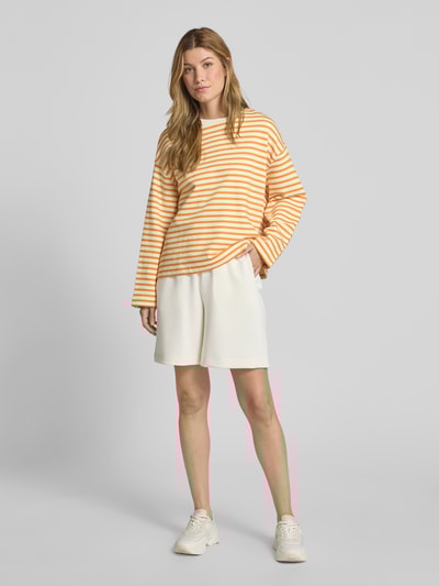 Rich & Royal Relaxed Fit Shorts mit elastischem Bund Offwhite 1