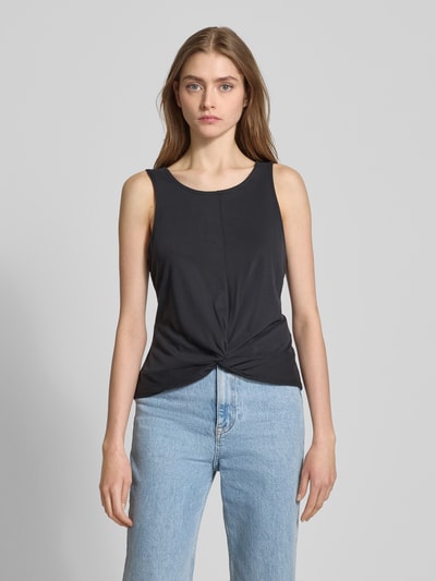 Pieces Loose Fit Tank Top aus Viskose-Mix Modell 'ANORA' Black 4