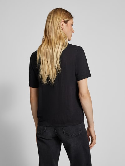 s.Oliver RED LABEL T-Shirt mit geripptem Rundhalsausschnitt Black 5