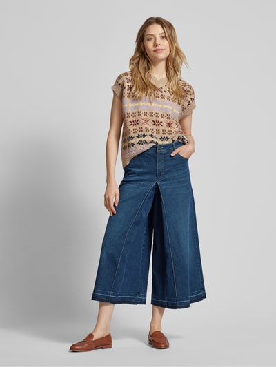 Gardeur Culotte im Used-Look Modell 'Thora' Dunkelblau 1