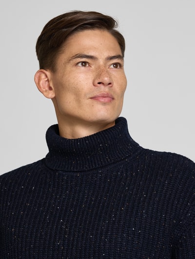 SELECTED HOMME Relaxed fit coltrui van wolmix Donkerblauw - 3