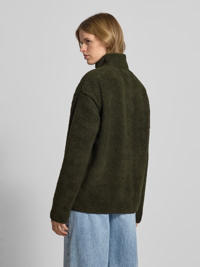 Pieces Regular Fit Jacke aus Teddyfell Modell 'SADIA' Khaki 5