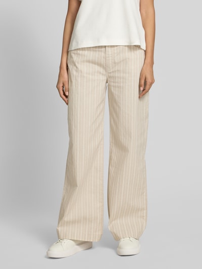 Buena Vista Spodnie z szeroką nogawką i wpuszczanymi kieszeniami Beżowy 4